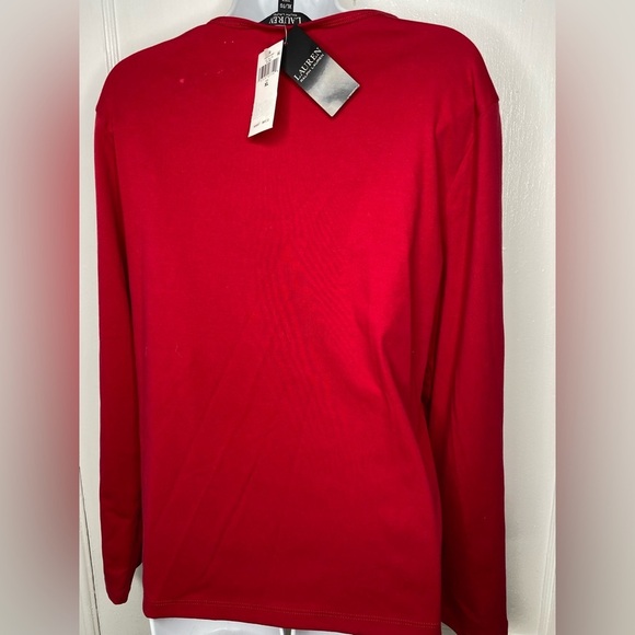 LAUREN RALPH LAUREN XL NWT Classic Red Women's Top - Picture 2 of 3